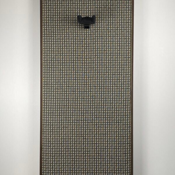 m style large check brown oak Akoestisch paneel met gitaarhaak