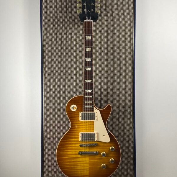 M-Style Salt & Pepper Blue Levant Akoestisch paneel met gitaar aan haak