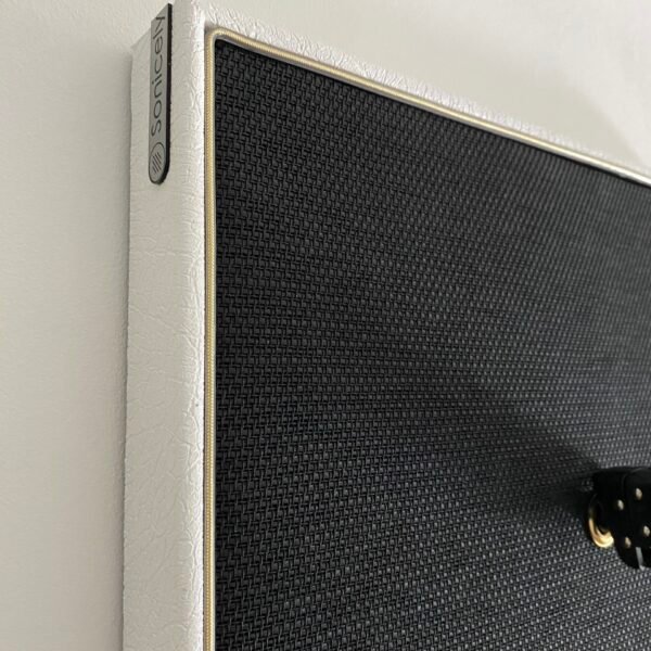 JCM Black weave speakerdoek gold piping